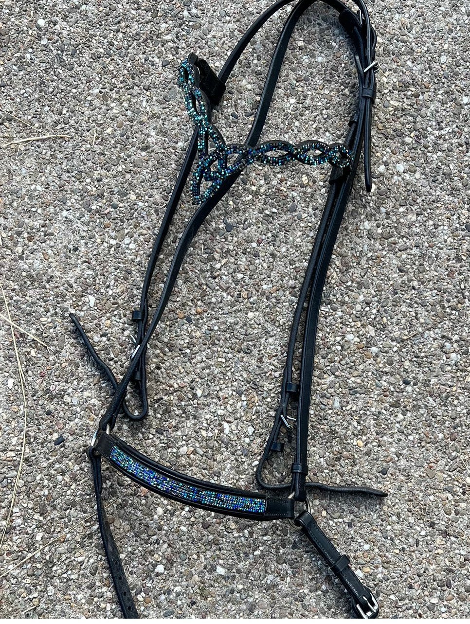 Hrimnir hoofdstel ijslander, Dieren en Toebehoren, Gebruikt, Ophalen of Verzenden, Blauw, Cob