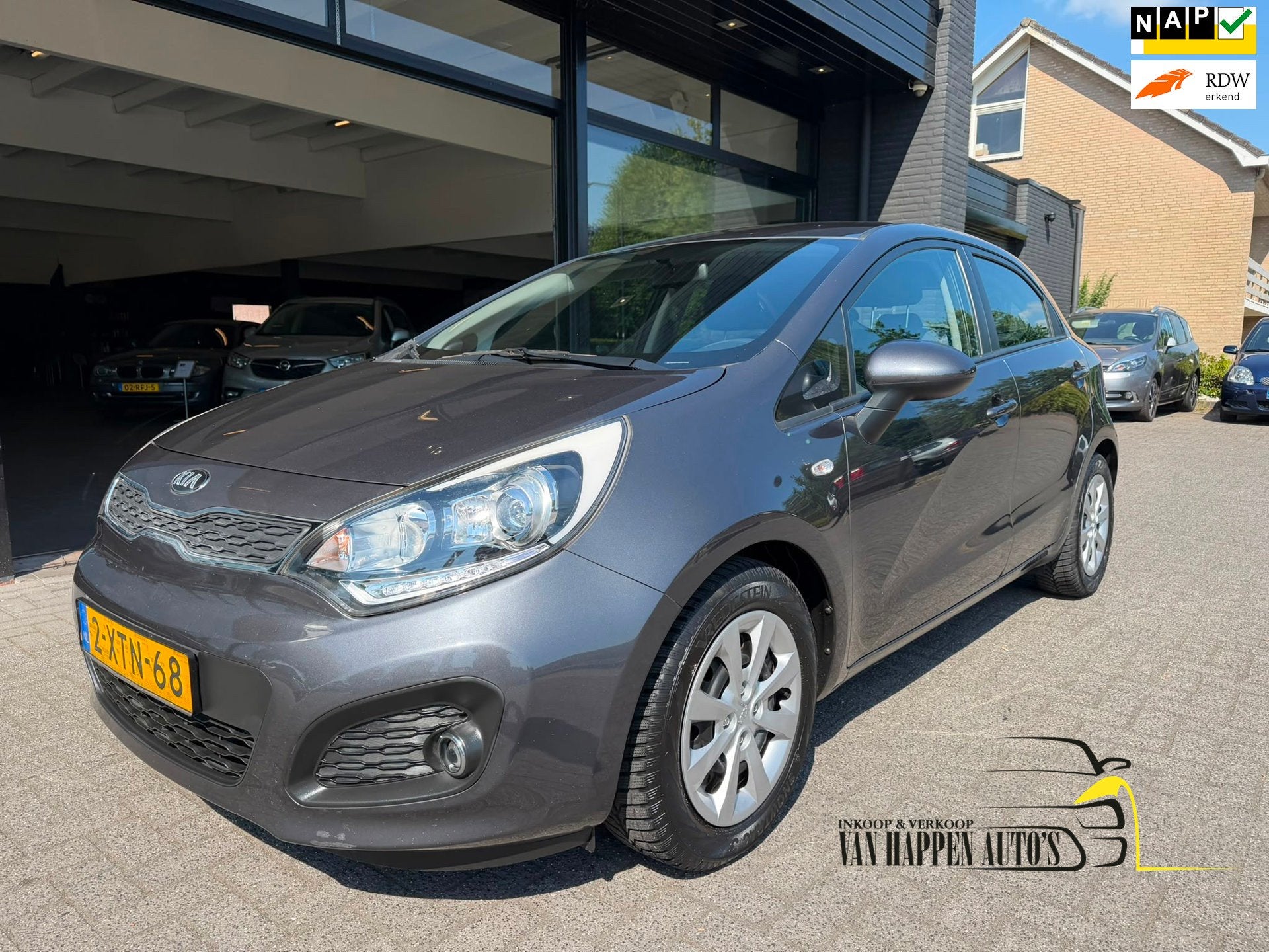 Kia Rio 1.2 CVVT BusinessLine / 8-2027, Auto's, Kia, Bedrijf, Handgeschakeld, Rio, Zilver of Grijs