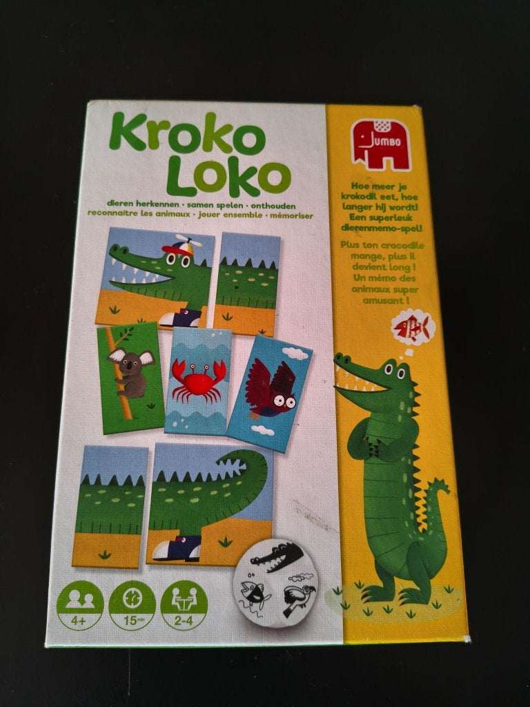 Kroko Loko, Een of twee spelers, Ophalen, Gebruikt, Jumbo