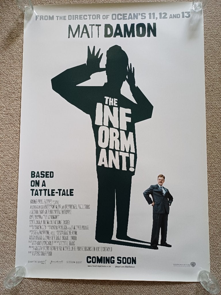 THE   INFORMANT !      filmposter., Rechthoekig Staand, Verzenden, Nieuw, A1 t/m A3
