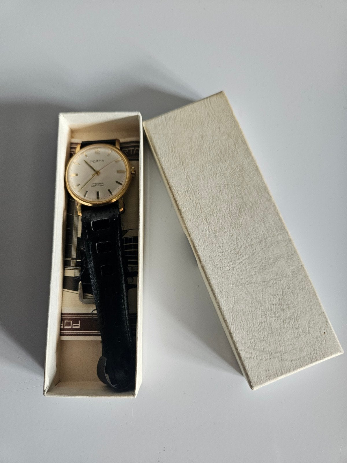 Zeldzaam vintage Porta 'Hanomag Henschel' horloge (1971), Overige merken, Staal, Polshorloge, 1960 of later