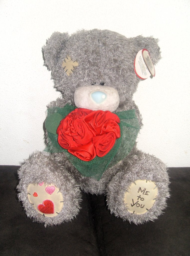 Me To You Beer Knuffel Red Roses, Verzamelen, Beren en Cherished Teddies, Ophalen of Verzenden, Zo goed als nieuw, Stoffen beer