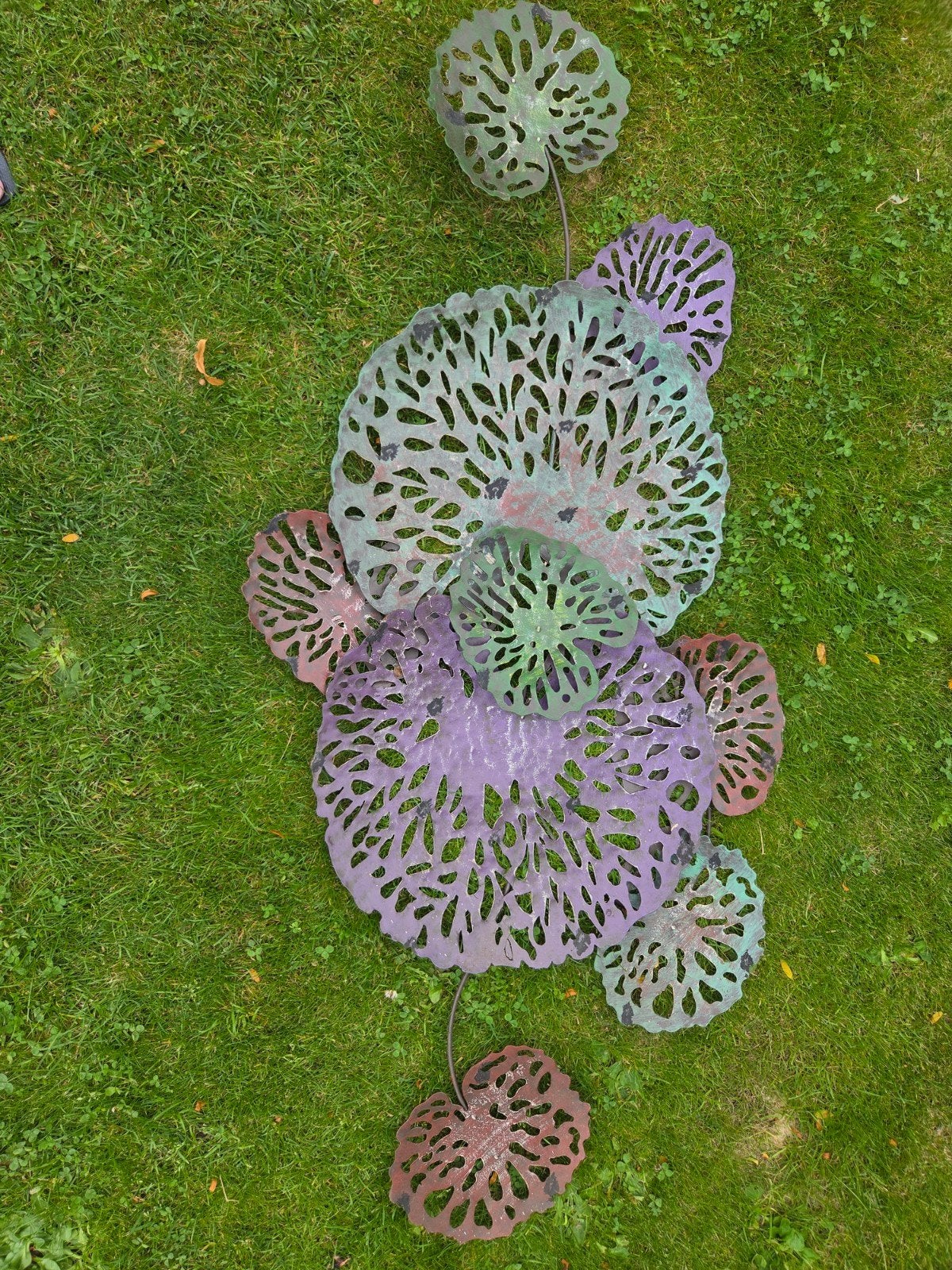 Decoratieve metalen waterleliebladeren voor tuin/vijver, Ophalen, Nieuw