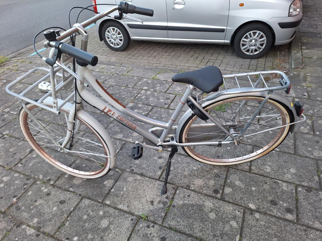 Cortina U4 Transportfiets 28 inch, 3 versnellingen, Gebruikt, Versnellingen, 50 tot 53 cm, Trommelrem