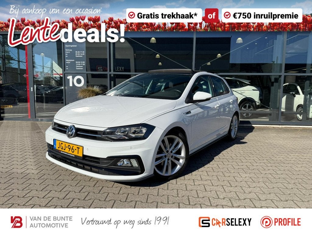 Volkswagen Polo 1.0 TSI Highline Business R *Schuif-/Kanteld, Stof, Gebruikt, Wit, Bedrijf