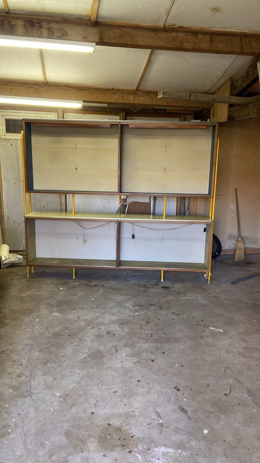 Grote winkel vitrine kast, Ophalen, Gebruikt, 50 tot 75 cm, 200 cm of meer