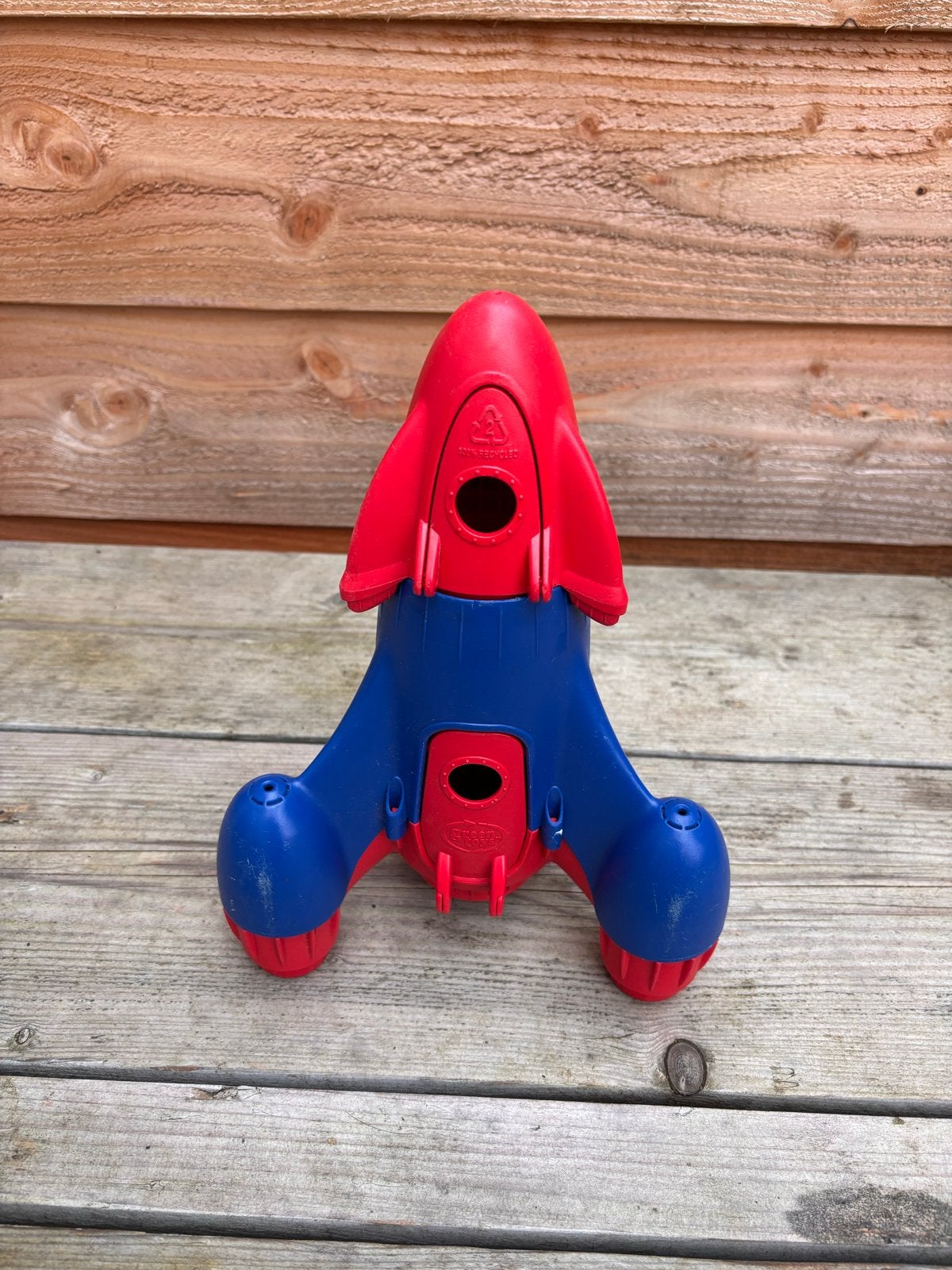Greentoys Rode en blauwe raket speelgoed, Ophalen, Gebruikt, Jongen of Meisje