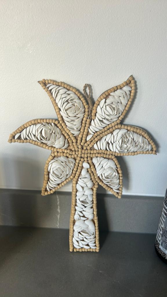 Nieuwe decoratie palmboom met schelpen en kraalltjes, Boho, Ophalen, Nieuw