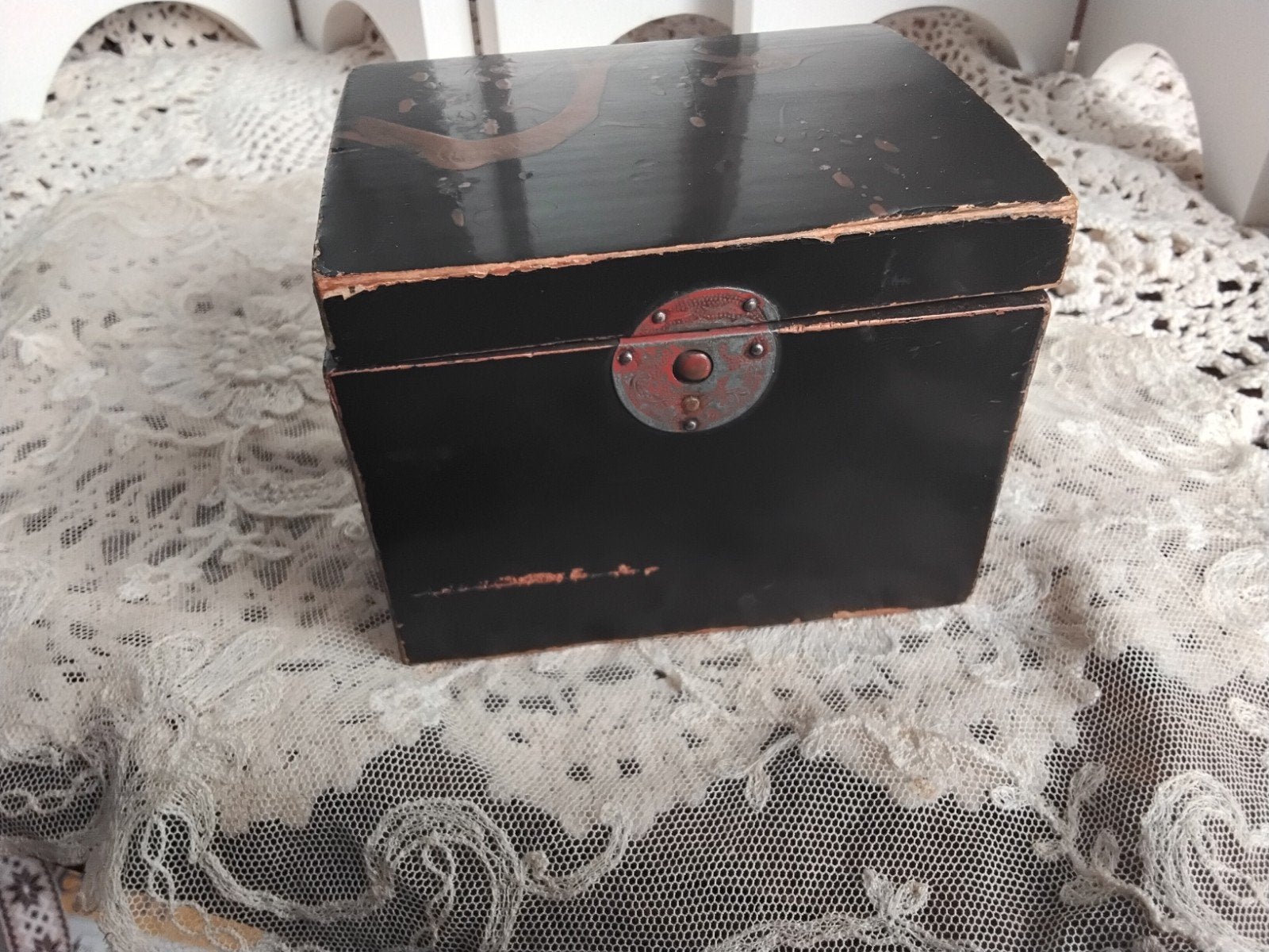 mooi  chinees doosje, Antiek en Kunst, Curiosa en Brocante, Ophalen of Verzenden