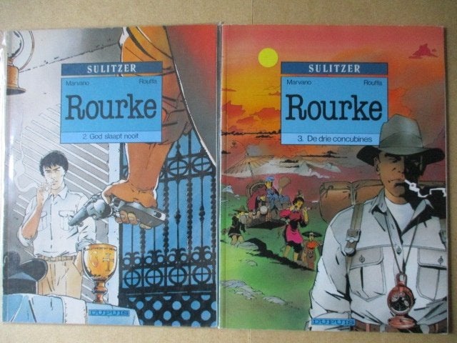 w0261 rourke 1 t/m 4, Meerdere stripboeken, Ophalen, Gelezen