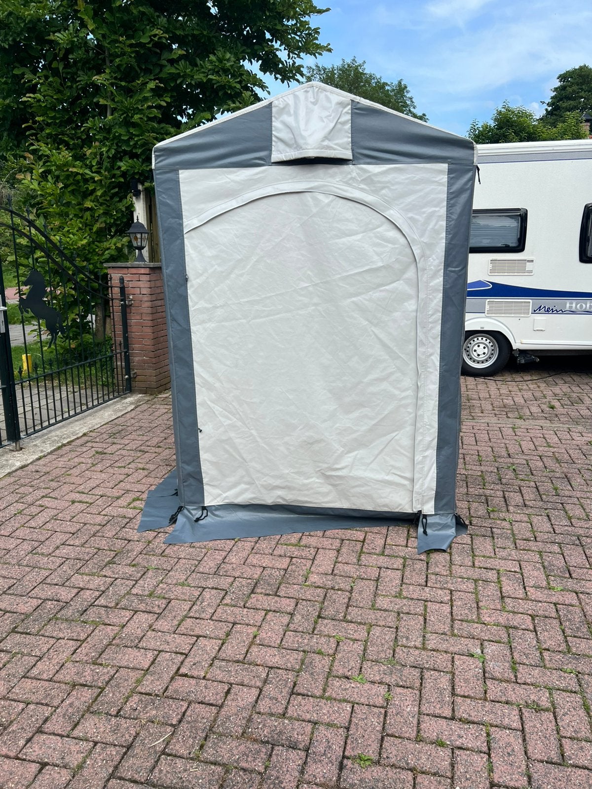 Te koop schuurtent, Ophalen of Verzenden, Gebruikt