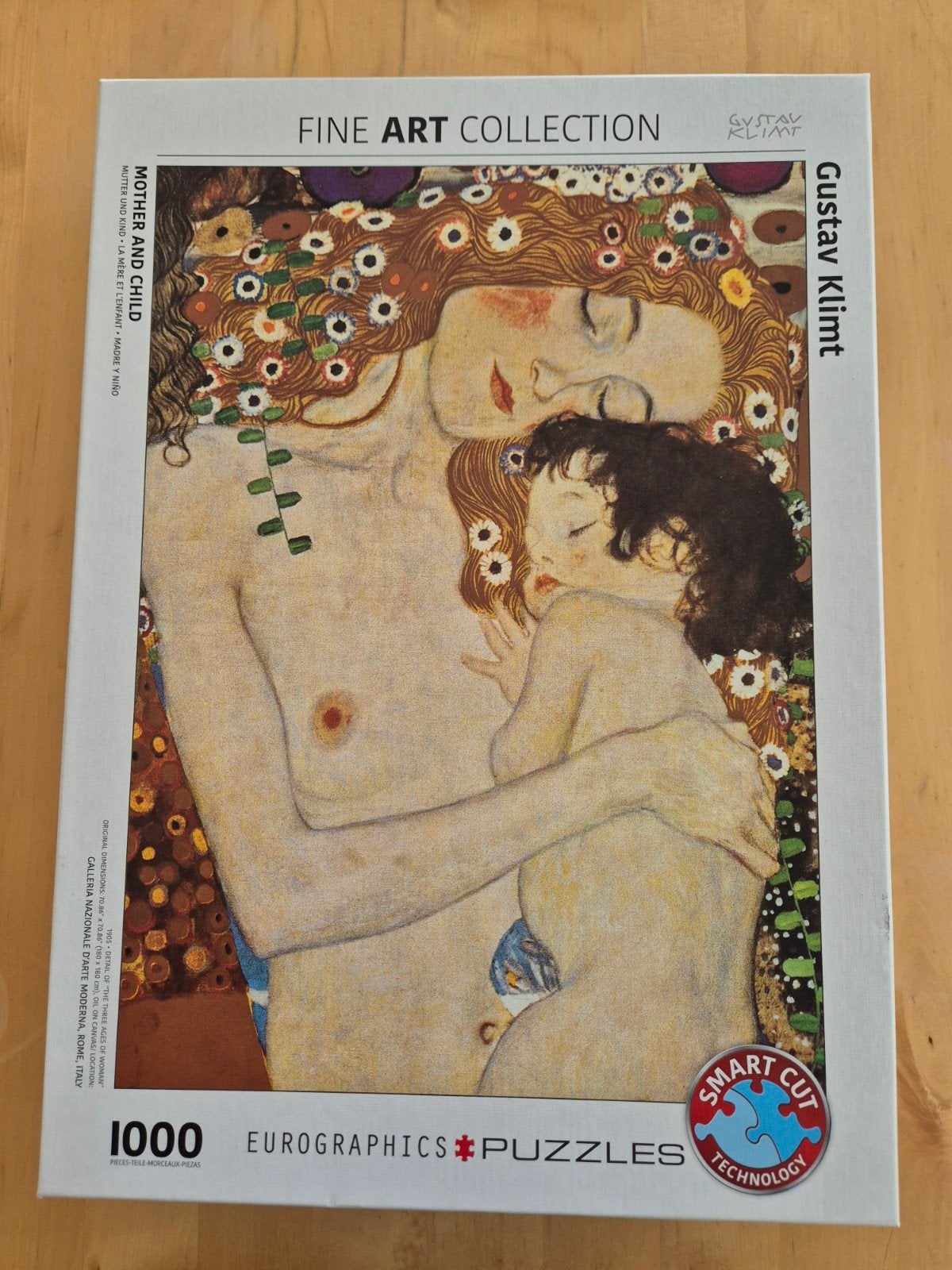 Gustav Klimt Puzzel 1000 stukjes, Ophalen of Verzenden, Zo goed als nieuw, Plaatje
