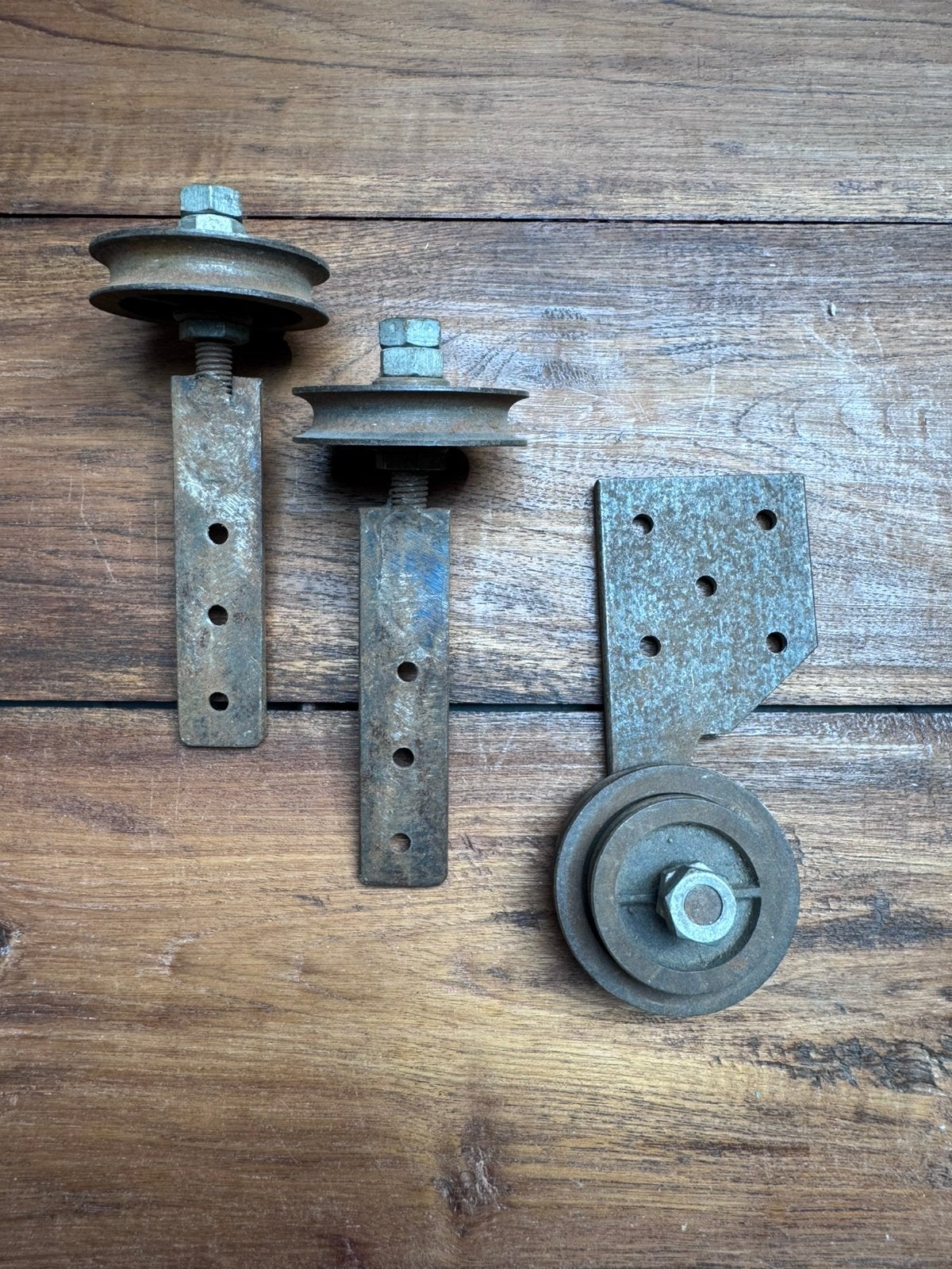 gietijzeren hangrollen schuifdeur / staldeur, Ophalen of Verzenden, Gebruikt, Overige materialen, Schuif of Grendel