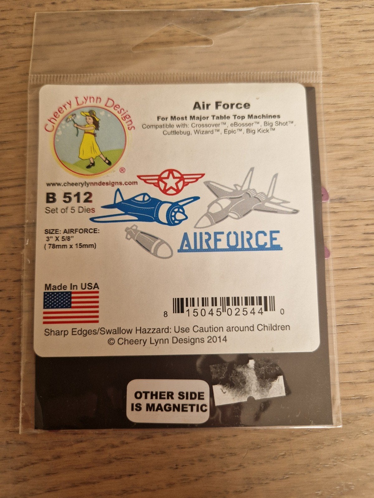 Cheery Lynn Designs Air Force snijmallen set B 512, Ophalen of Verzenden, Nieuw