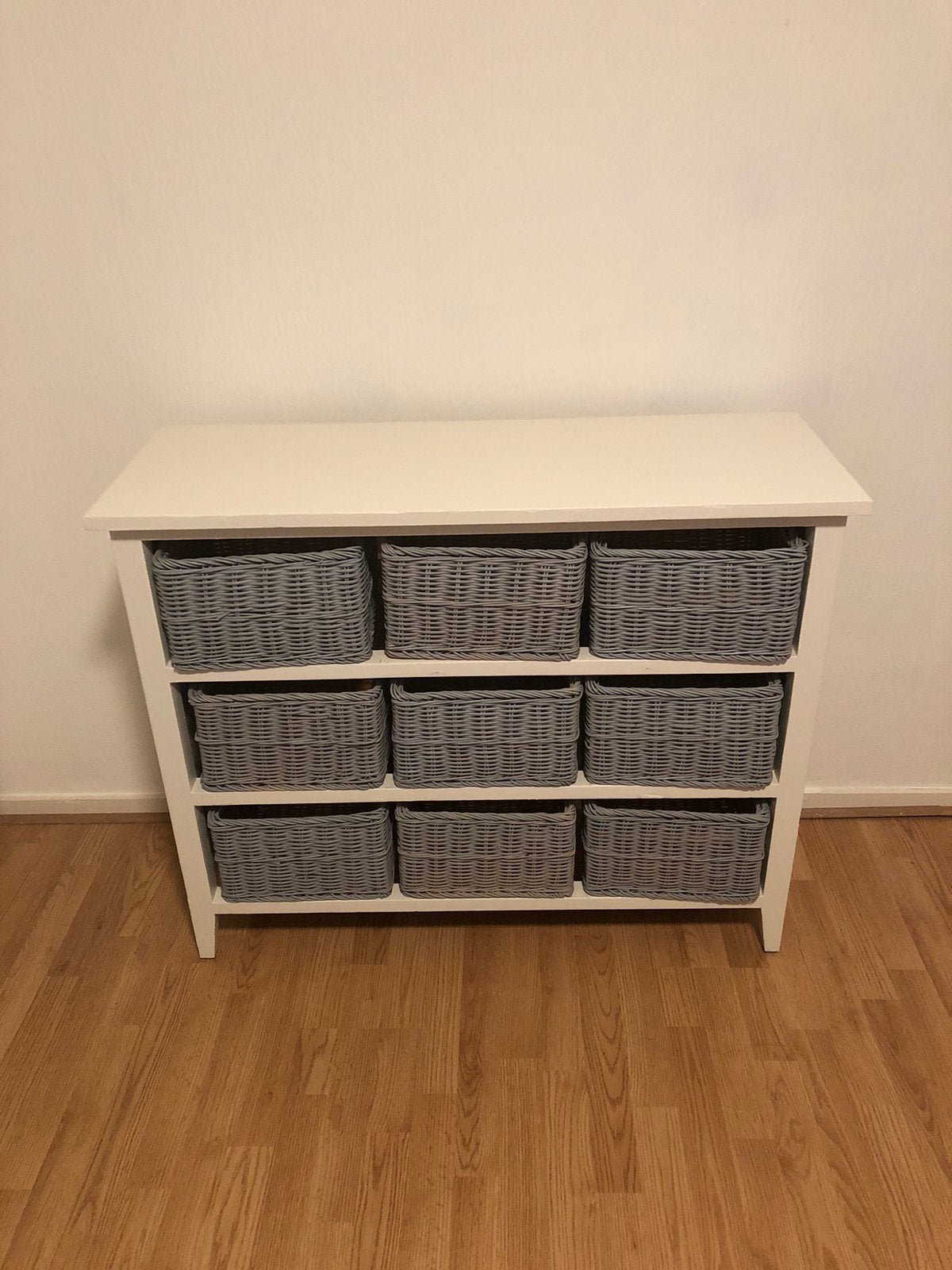 Kastje met 9 mandjes, Huis en Inrichting, Ophalen, Zo goed als nieuw, 25 tot 50 cm, Minder dan 100 cm