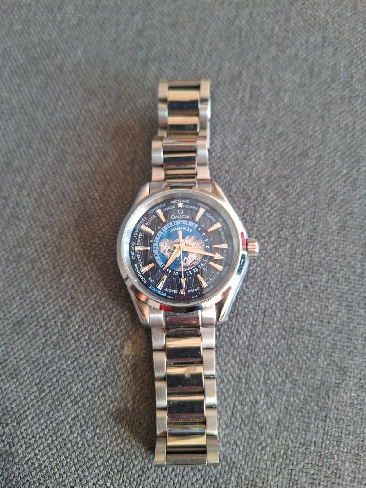Omega Seamaster Worldtimer Co-Axial Master Chronometer, Sieraden, Tassen en Uiterlijk, Horloges | Heren, Ophalen of Verzenden
