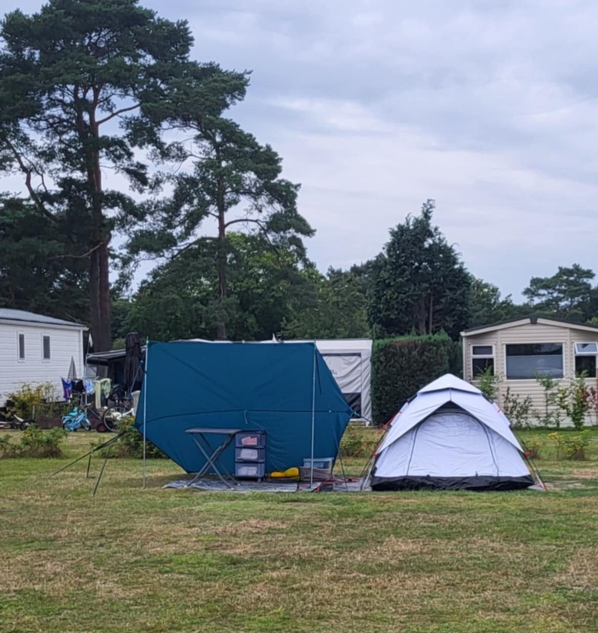 Nette tarp, Caravans en Kamperen, Kampeeraccessoires, Ophalen, Zo goed als nieuw