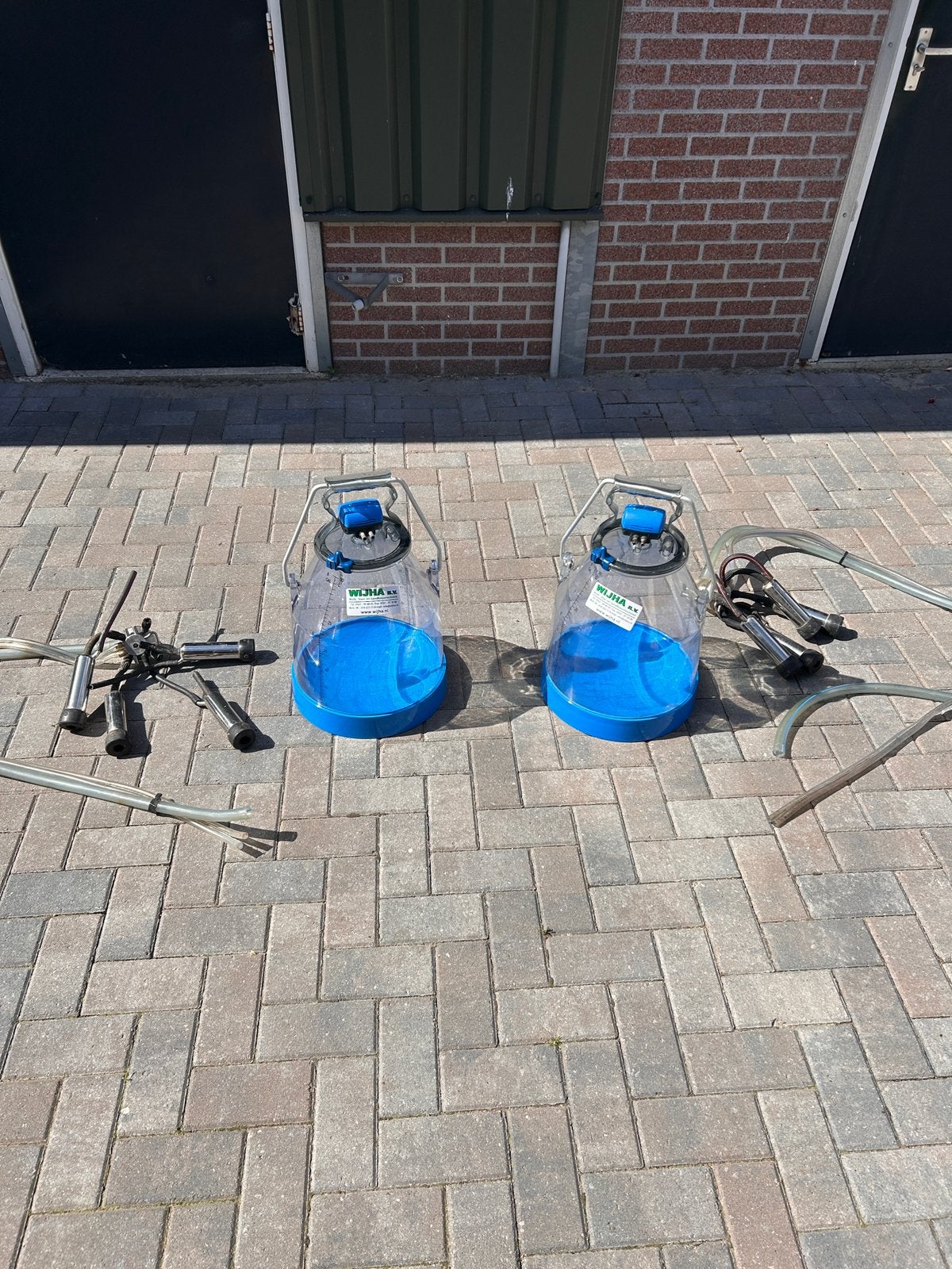 Melkketel+Melkstel, Dieren en Toebehoren, Ophalen, Zo goed als nieuw