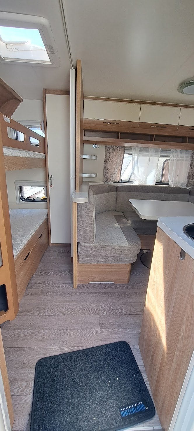 Hobby de luxe 560 kmfe ,, Caravans en Kamperen, Schokbreker, Rondzit, Hobby, Frans bed