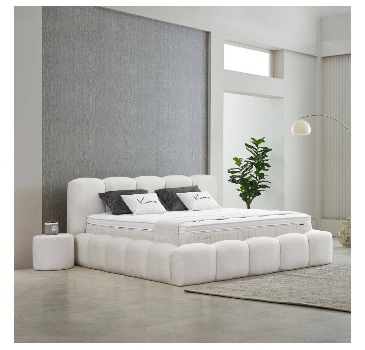 Boxspring 140cm 200 te koop, Ophalen, Beige, Deken of Dekbed, Nieuw
