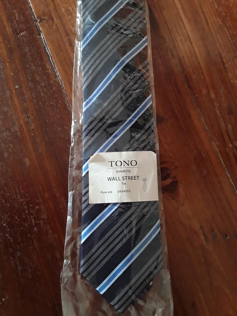 Nieuwe blauwe Tono Wall Street stropdas, Blauw, Ophalen of Verzenden, Met patroon, Nieuw