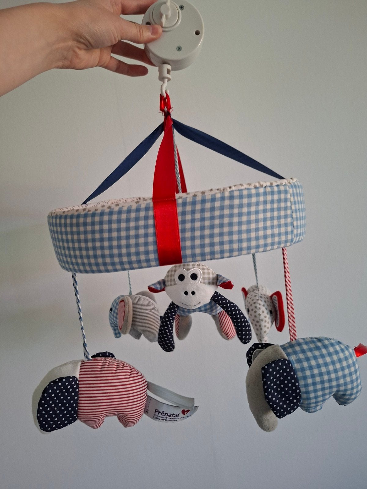 Boxmobiel muziekmobiel baby mobiel Prenatal, Ophalen, Zo goed als nieuw, Inclusief standaard, Mobiel