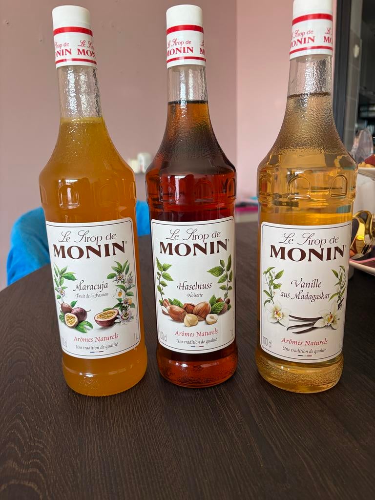 Monin siropen 1L, Ophalen