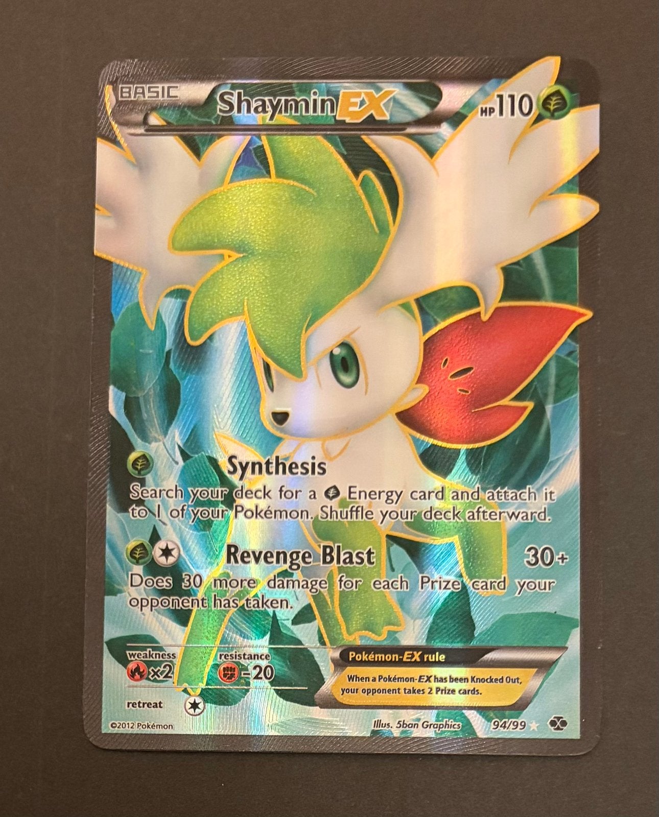 Shaymin-EX 94/99 Full Art, Ophalen, Nieuw, Losse kaart, Foil