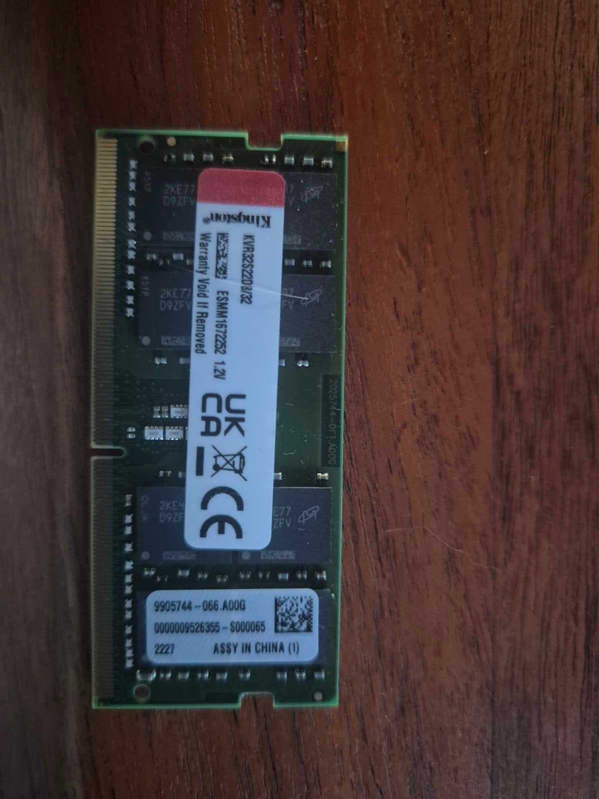 Kingston KVR32S22D3/32 32GB DDR4 Laptop Geheugen