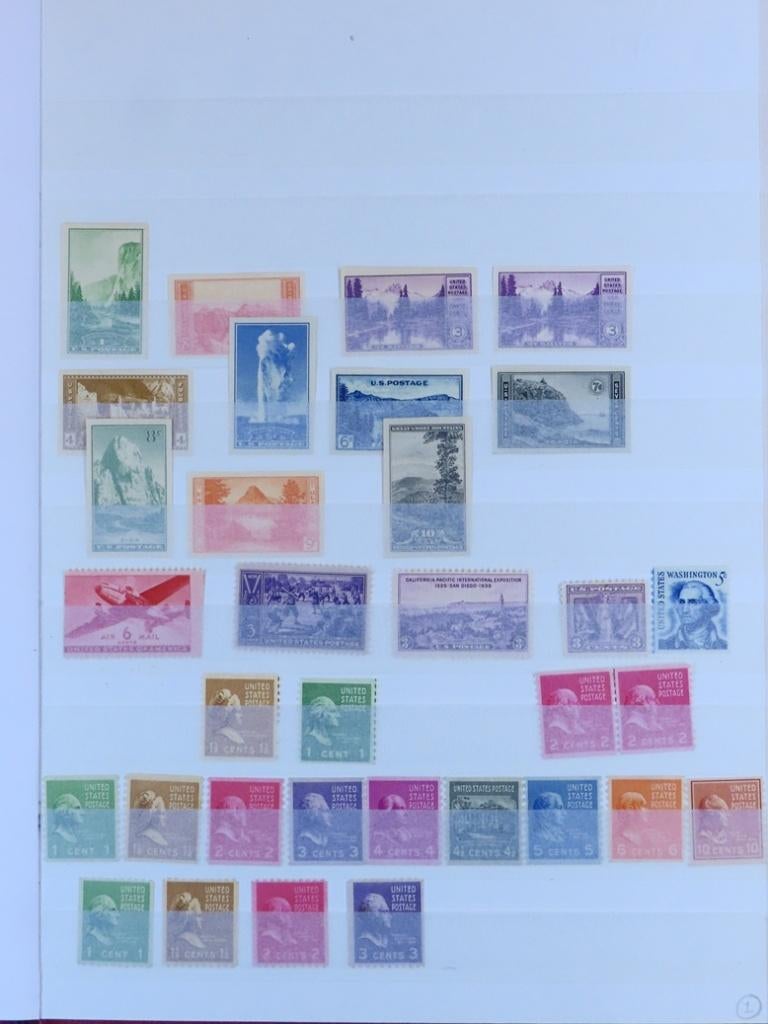 USA - klein kavel - met en zonder gom - (E573), Ophalen of Verzenden, Buitenland
