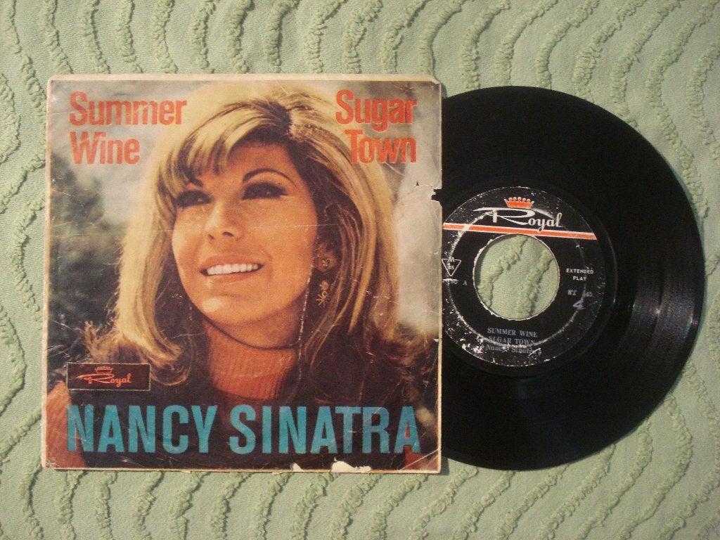 Nancy Sinatra 7" Vinyl EP: ‘Summer wine’ (Iran), Cd's en Dvd's, Vinyl Singles, Gebruikt, 7 inch, Ophalen of Verzenden, EP