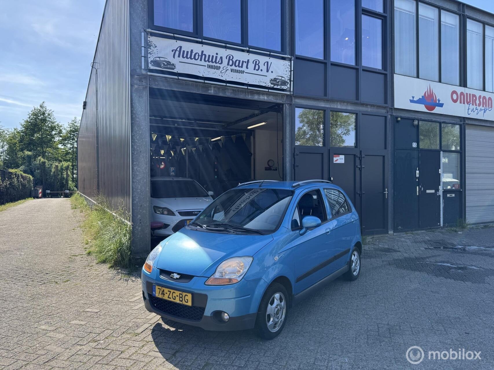 Chevrolet Matiz 0.8 Style Automaat! Airco! Nieuwe APK! NAP L, Auto's, Stof, Blauw, Origineel Nederlands, Bedrijf
