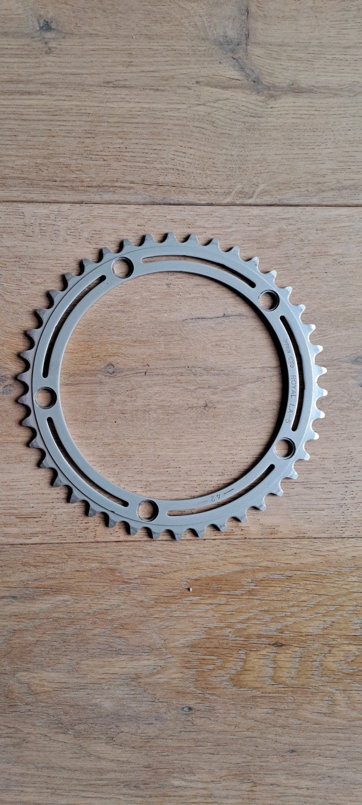 Campagnolo/Royal LA-5 Tandwiel 42T - Vintage Fiets Crankstel, Crankstel of Pedalen, Gebruikt, Royal, Ophalen of Verzenden