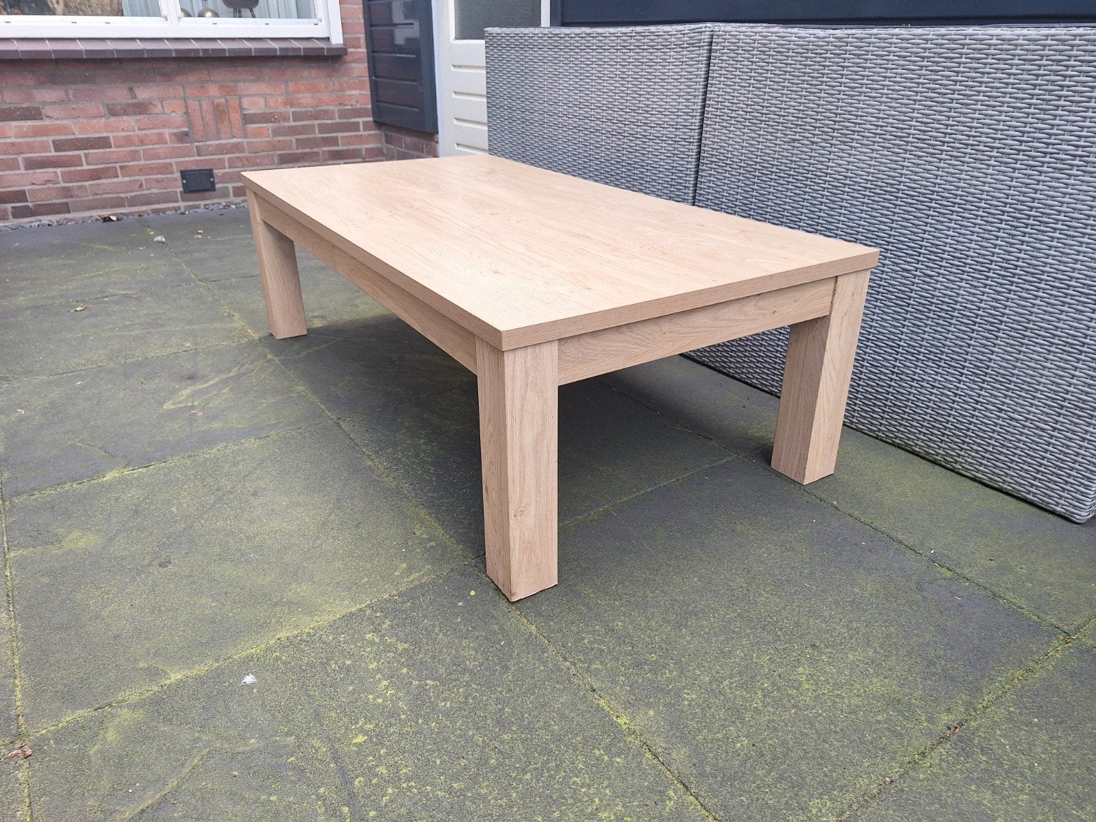 Salontafel - Licht Eiken - 135x70x42 cm, Huis en Inrichting, Ophalen