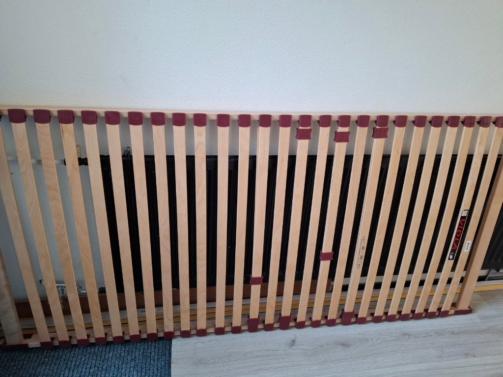 Lattenbodem 1 persoonsbed, Huis en Inrichting, Slaapkamer | Bedden, Ophalen, Gebruikt, 90 cm, Eenpersoons
