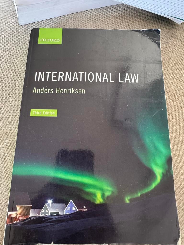 International Law - Anders Henriksen (Third Edition), Boeken, Studieboeken en Cursussen, Ophalen of Verzenden, Gamma, Gelezen