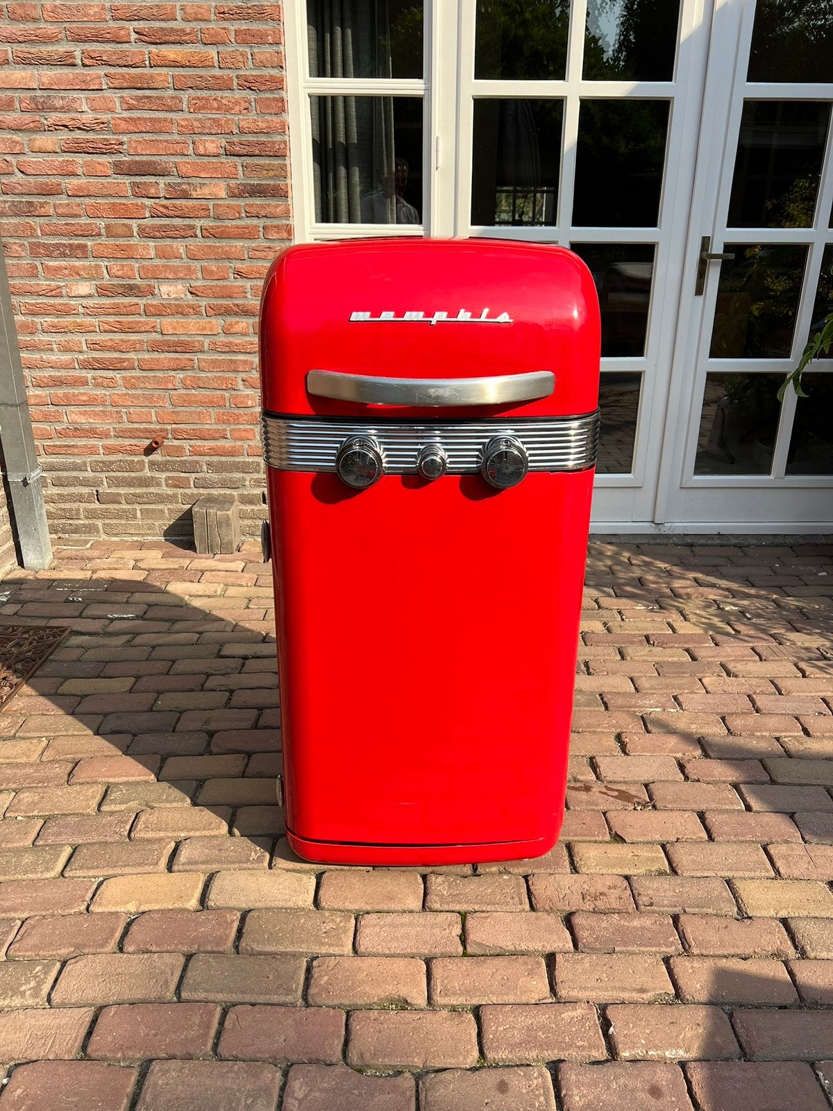 Mooie retro Memphis gas bbq, Ophalen, Gebruikt
