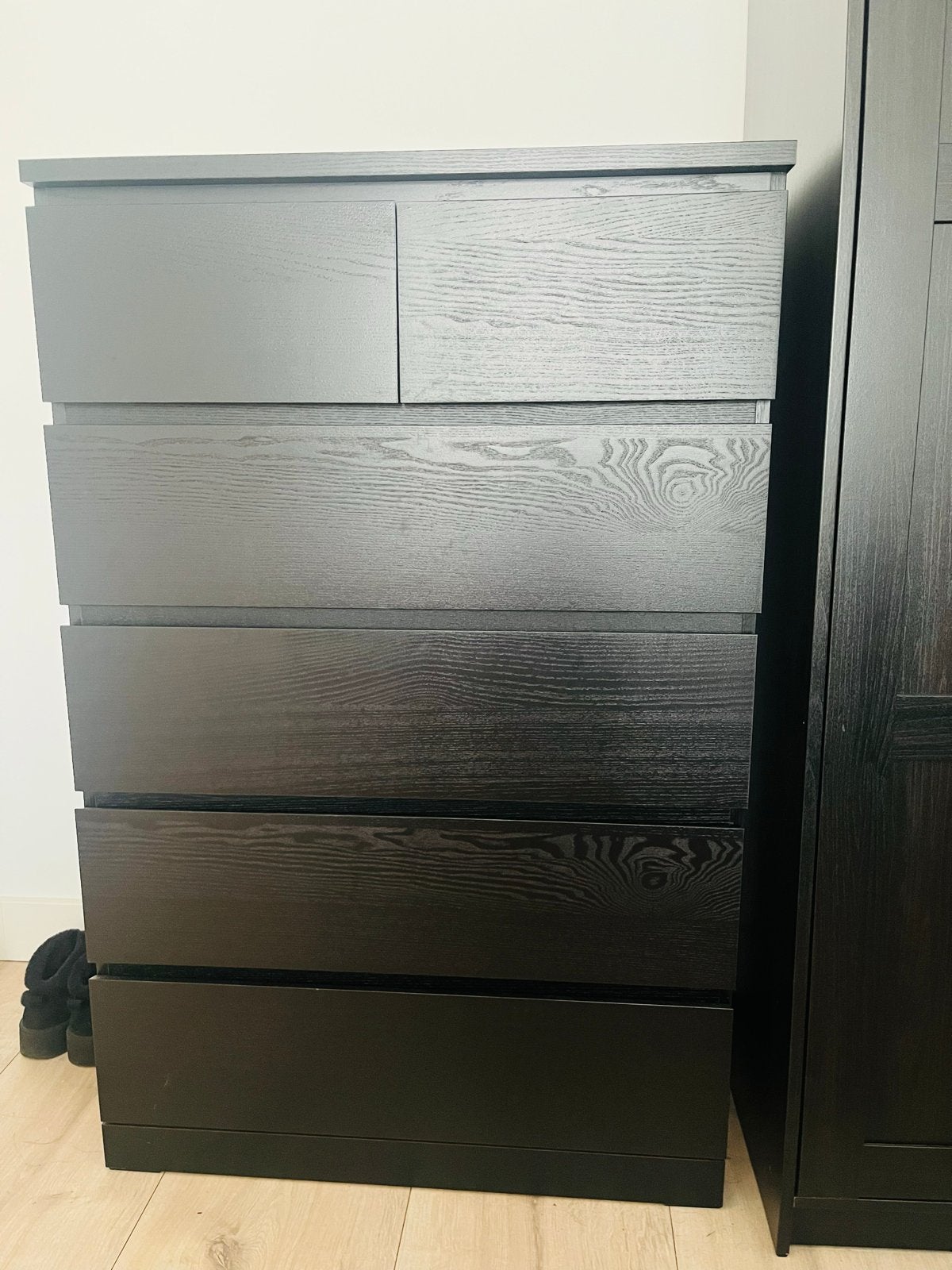 IKEA Donkerbruine Ladekast, 6 Laden, 80x123cm, Ophalen, 5 laden of meer, 100 tot 150 cm, 50 tot 100 cm