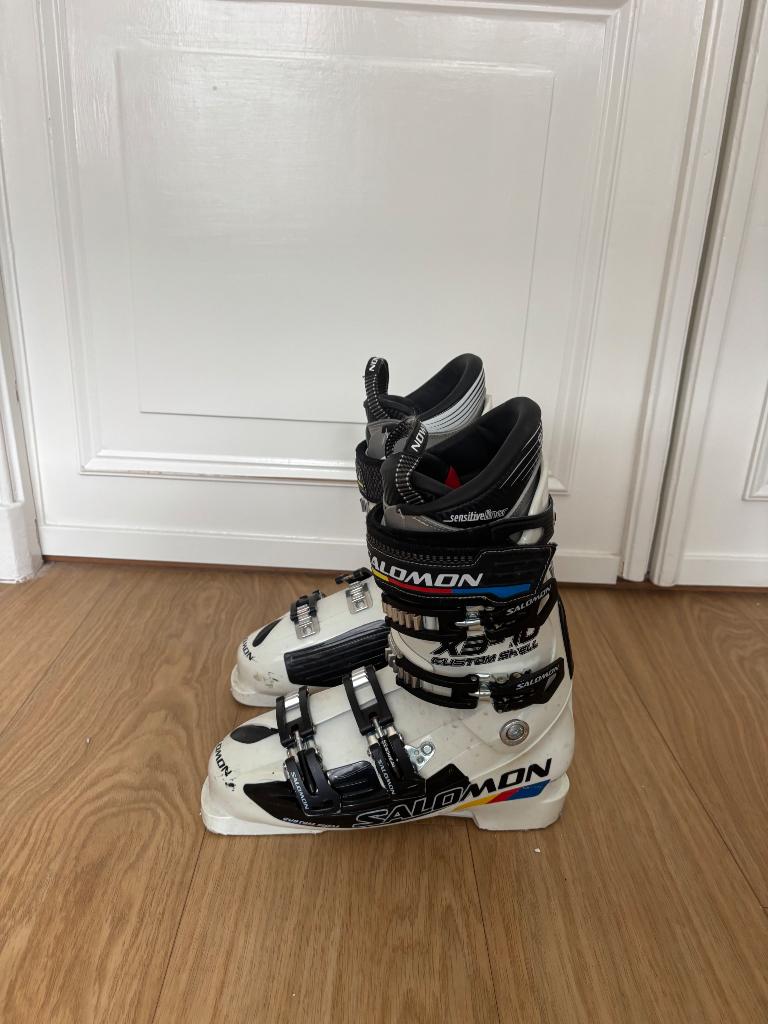 Salomon X3 120 Custom Shell skischoenen maat 27/27.5, Ophalen, 160 tot 180 cm, Gebruikt, Schoenen