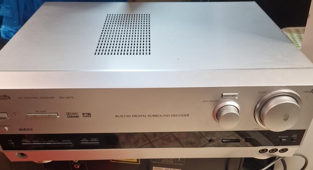 Panasonic SA-HE75 AV Control Receiver, Gebruikt, 120 watt of meer, Ophalen, Overige merken