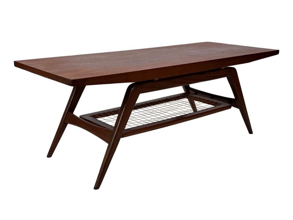 Vintage Salontafel Teak jaren 60 Louis van Teeffelen stijl, Huis en Inrichting, Tafels | Salontafels, 100 tot 150 cm, Vintage