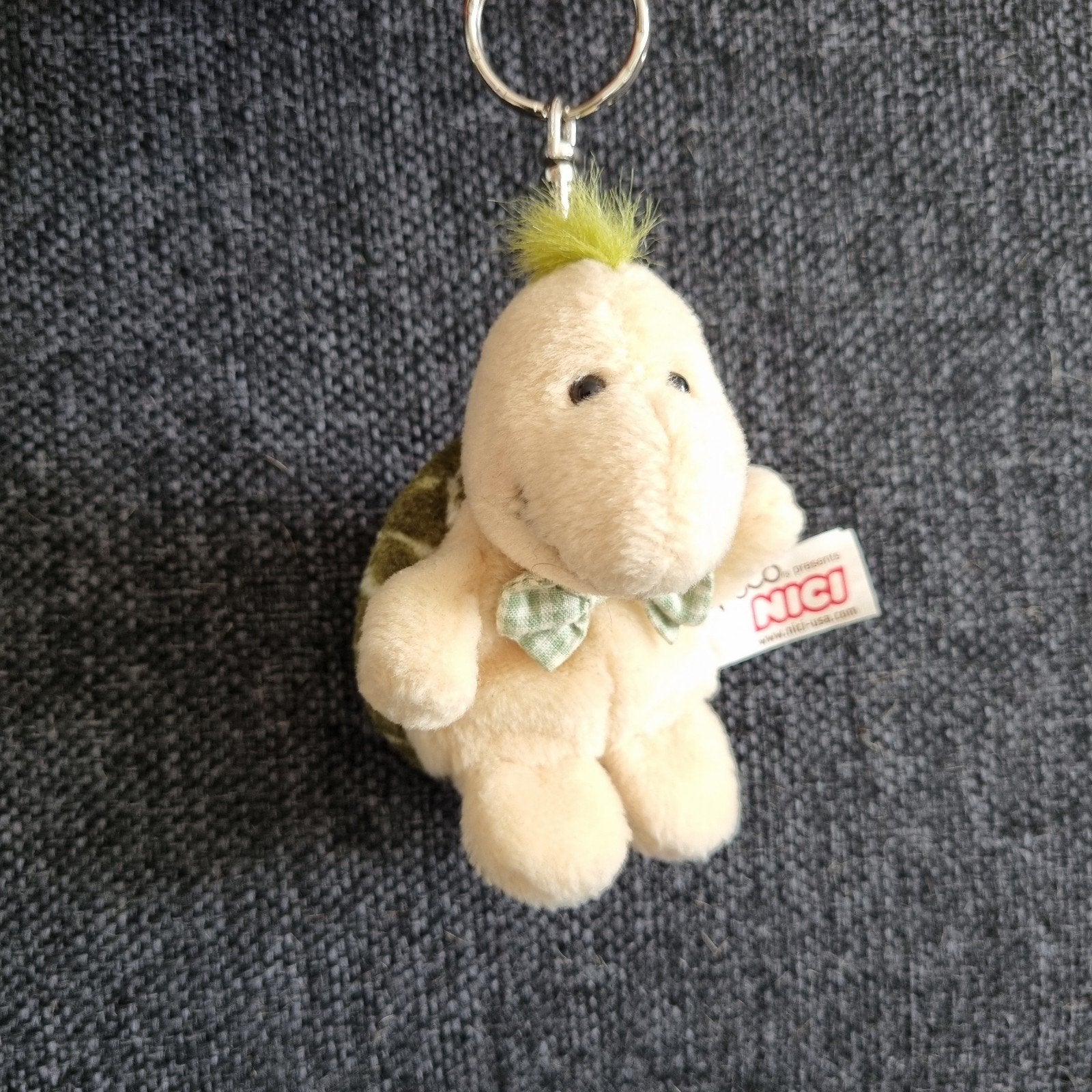 Enesco nici sleutelhanger schildpad pluche bean bag turtle, Ophalen of Verzenden