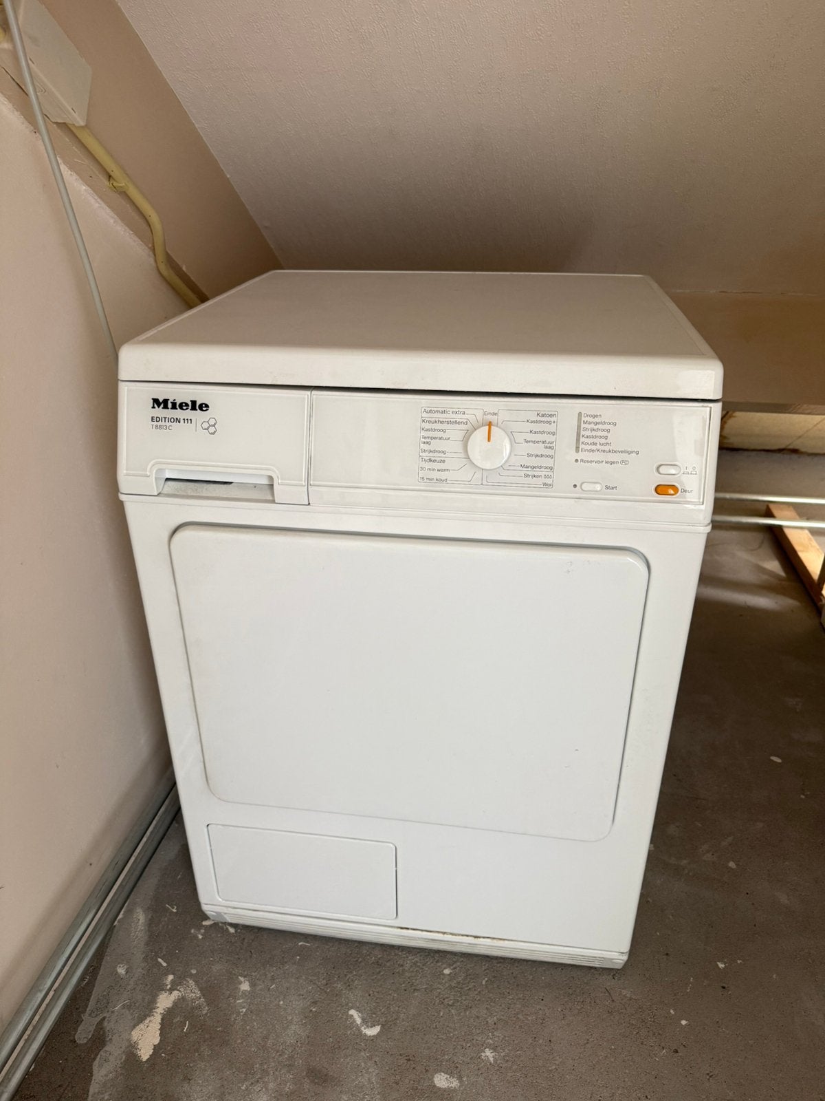 Gratis wasdroger Miele, Witgoed en Apparatuur, Ophalen, 6 tot 8 kg, Gebruikt, 85 tot 90 cm