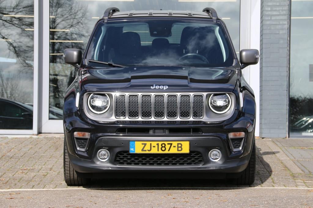 Jeep Renegade 1.3T Limited NL-AUTO NAP CAMERA AUTOMAAT!, Gebruikt, 4 cilinders, Zwart, Bedrijf