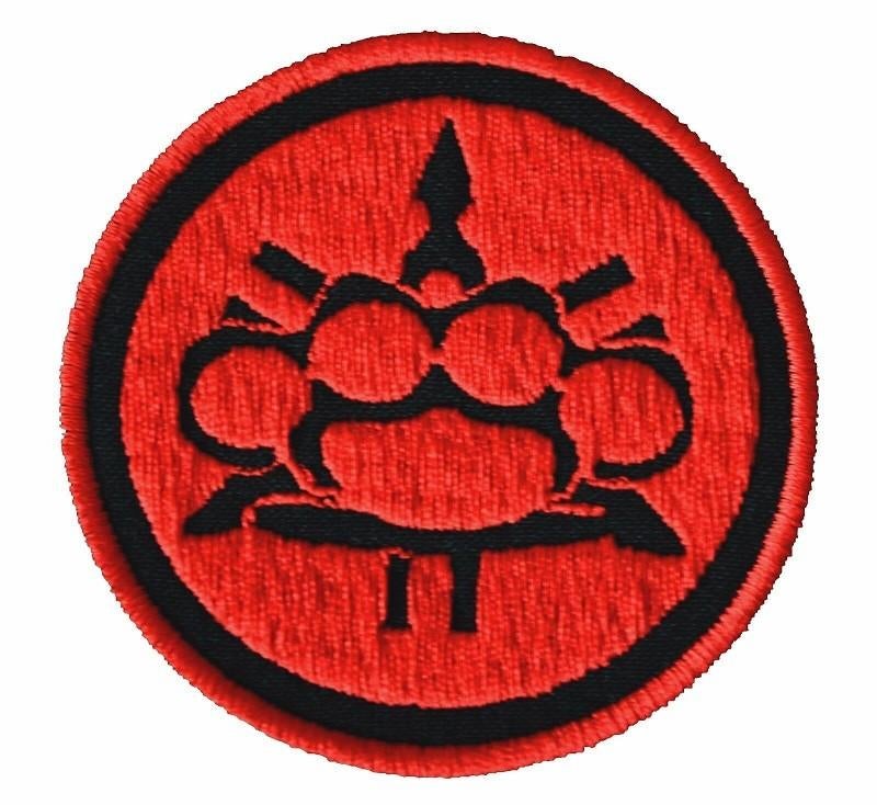 Patch Yamaha logo boksijzer - Rood - 70 x 70 mm, Ophalen of Verzenden, Nieuw