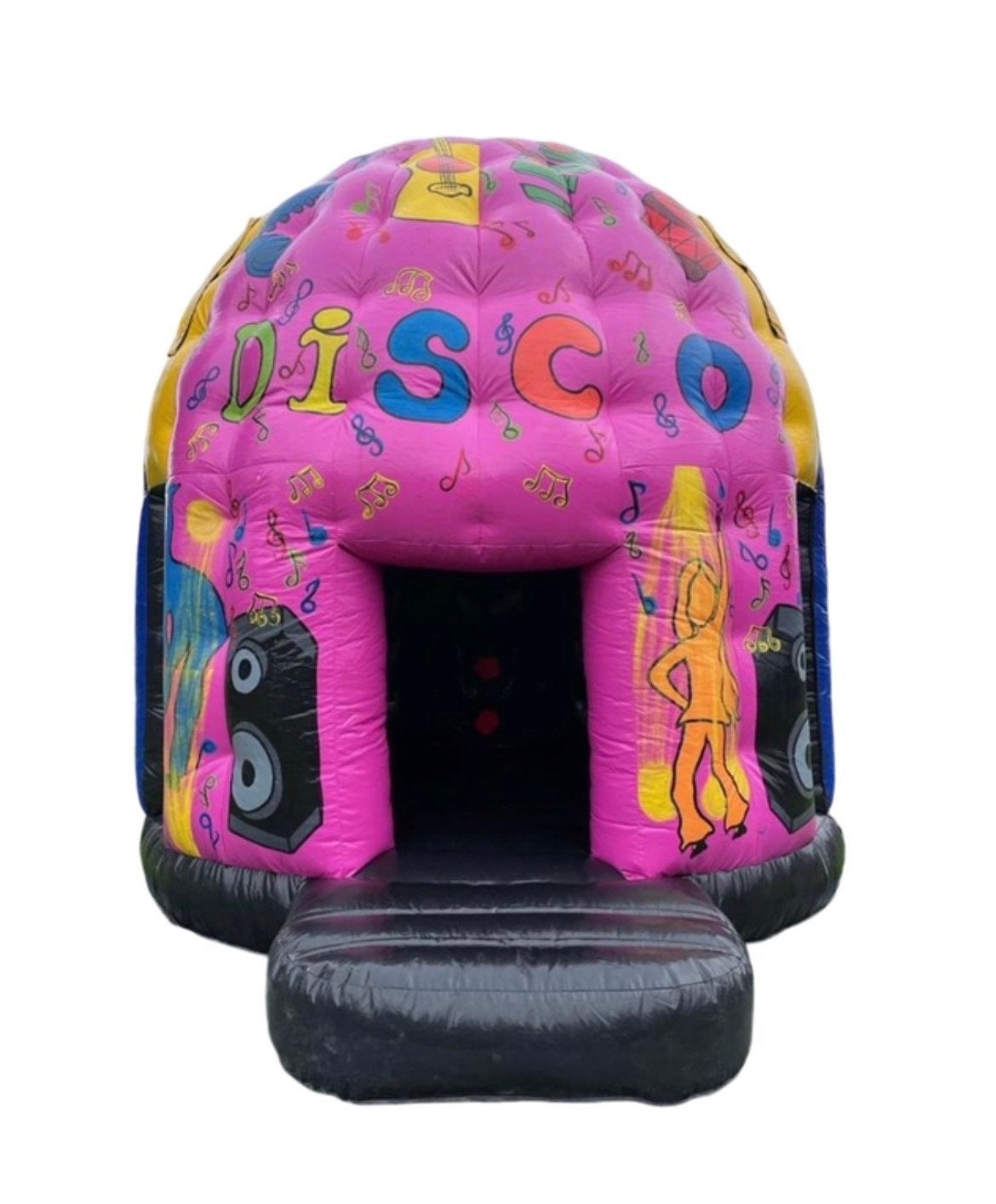 Springkussen Disco met certificaat Licht en Blower, Ophalen, Gebruikt