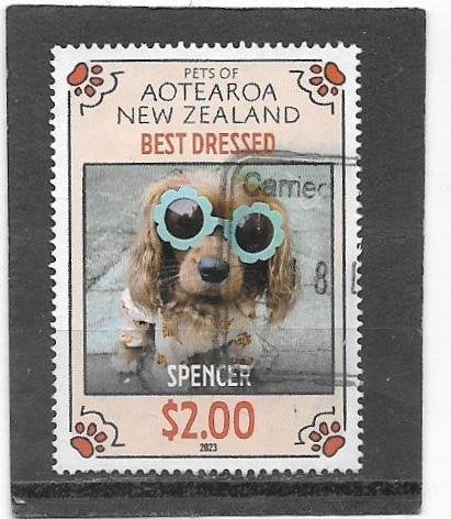 Nieuw Zeeland 2023 Pets of New Zealand – Spencer $2.00, Verzenden, Gestempeld