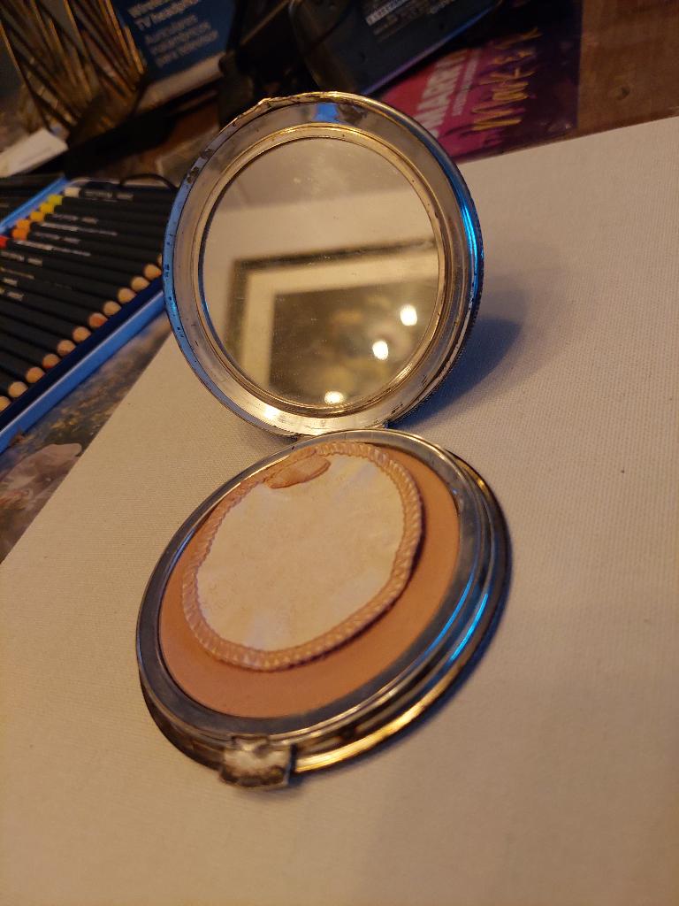 Poederdoos Vintage, Ophalen of Verzenden