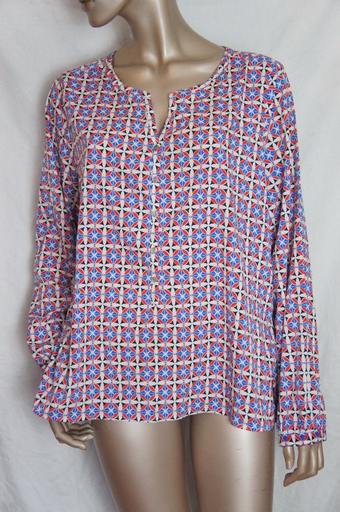 DANIEL HECHTER blouse maat D42 (44), Verzenden, Zo goed als nieuw, Maat 42/44 (L), Blauw