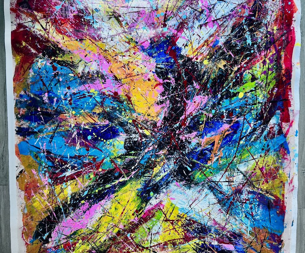 Acryl op doek Jovan Srijemac - Broken corals, Abstract, Acrylverf, Verzenden, Overige materialen